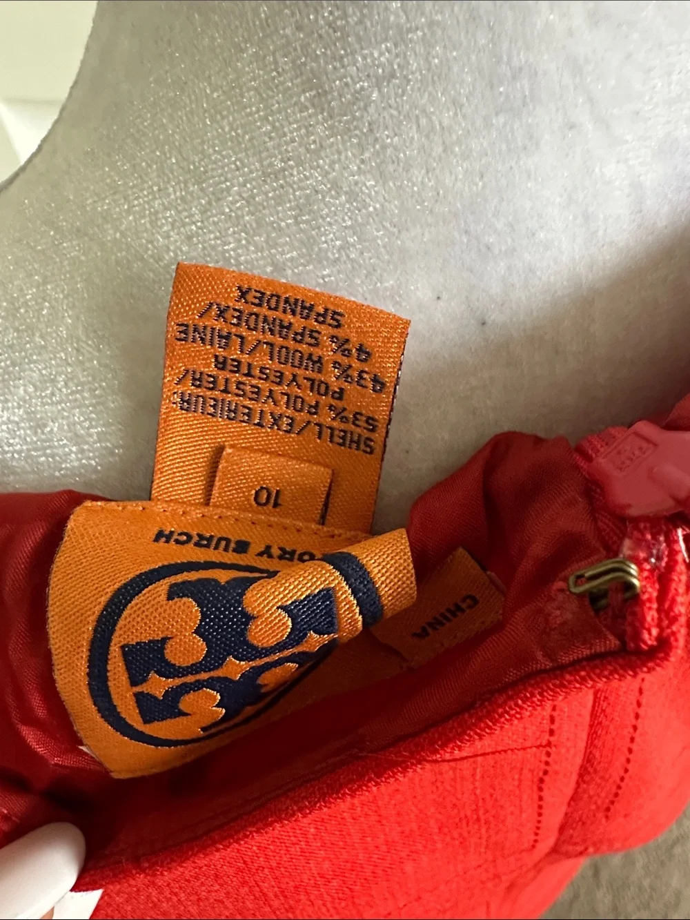 Tory Burch Red Short-Sleeve Shift Dress